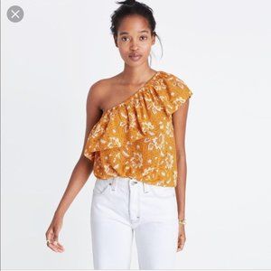 Madewell Yellow Silk Blouse